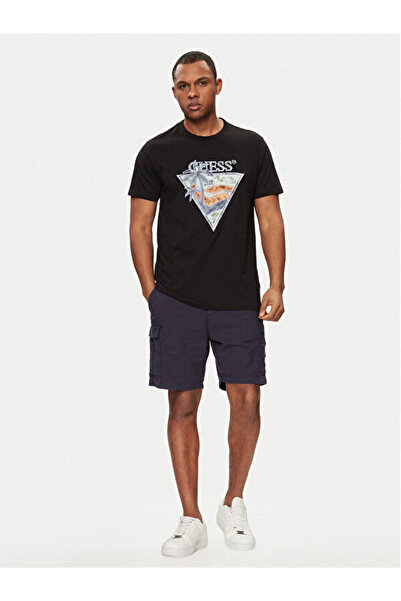 Guess Ανδρικό T-Shirt με κανονική εφαρμογή Summer Triangl