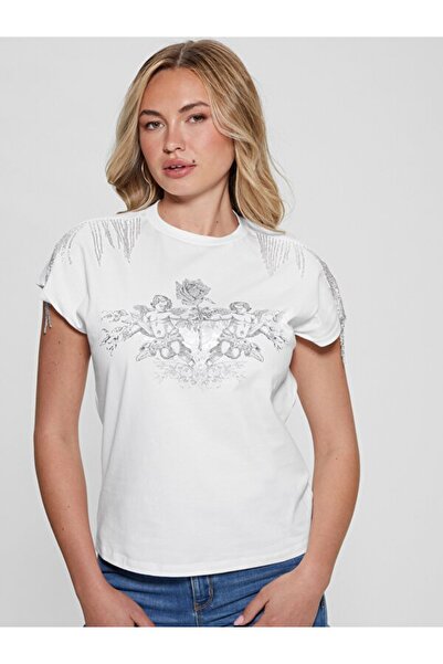 Guess Tricou Regular Fit pentru femei Royal