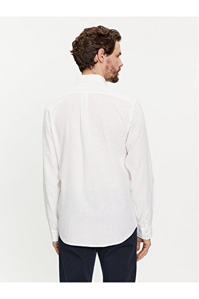 Guess LS ROLL-UP SHIRT Erkek Beyaz Gömlek F4GH00WG3L0-G011