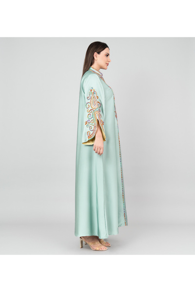 IKKXA Modern Embroidery Jalabiya