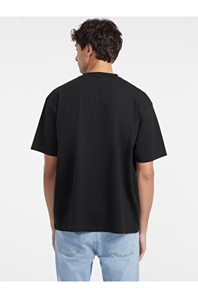 Guess Ανδρικό μπλουζάκι με φαρδιά εφαρμογή τζιν