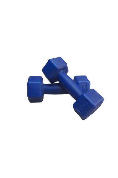 Mrt Blue Dumbbell 1 kg X 2 and Pilates Resistance Band 3 Pieces