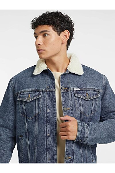 Guess Jeans Erkek Denim Ceket
