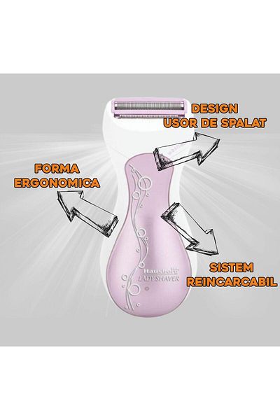 Hausberg Hausberg HB-80RZ Women's Epilator, White/Pink