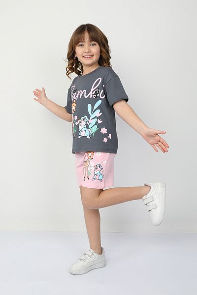 e-çocuk Ceylan Printed Girl's Suit 6531