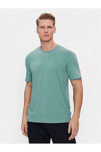 Guess Ανδρικό μπλουζάκι Green Crew Neck - Hedley SS Z2yi12jr06kg7ge