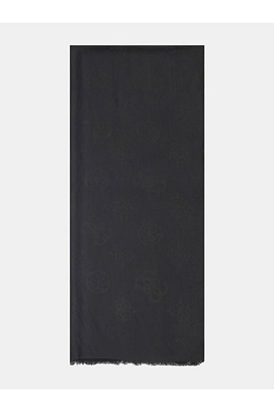 Guess Women's Black Logo Shawl