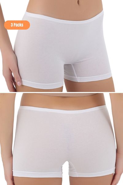 CENNETOĞLU Women's Long Leg Panties – Cotton and Stretchy Underwear