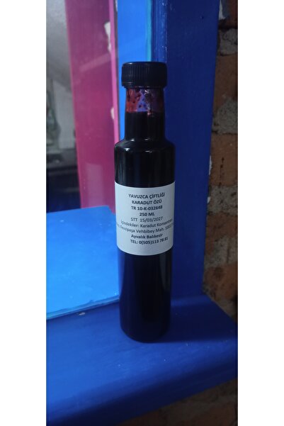 Yavuz El Yapımı Doğal Fermente Karadut Özü 250 ml Cam Şişe