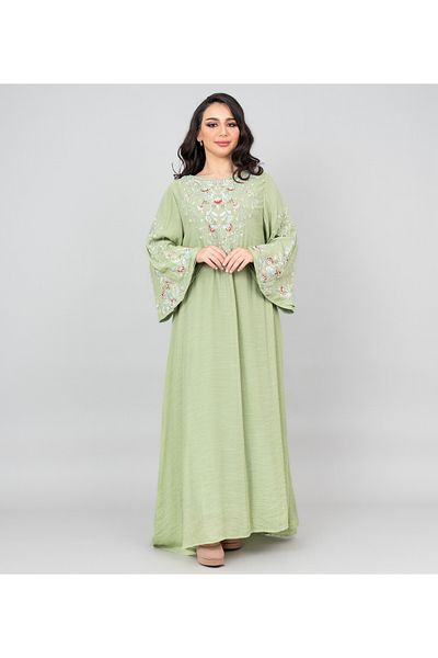 IKKXA Modern Embroidered Jalabiya