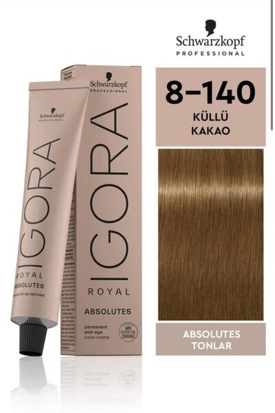 Igora Royal Absolutes Permanet Anti Age Saç Boyası No: 8-140 Açık Kumral Sandre Bej 60ml