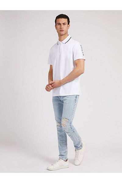 Guess Tricou polo pentru bărbați, cu croială normală
