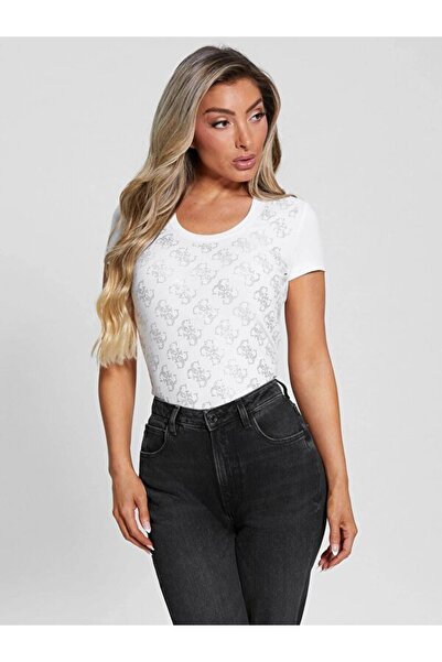 Guess Жіноча облягаюча футболка 4G Allover