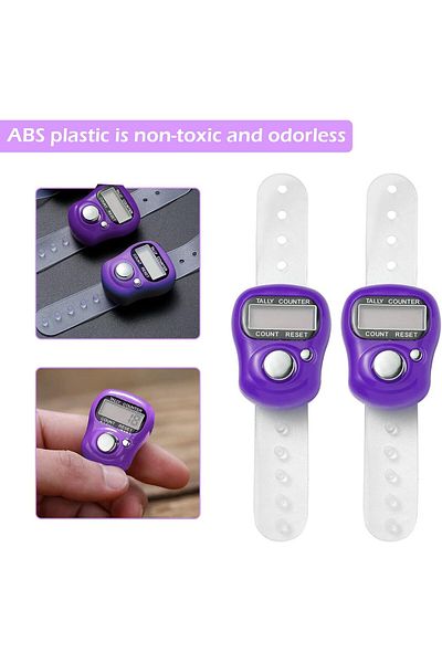 AWH 2-Pack Mini Digital Finger Counter – 5-Digit Display, Portable Clicker for Indoor & Outdoor Use