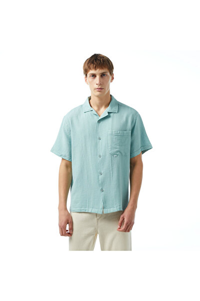 United 4 UNITED4 Oversize Erkek Mavi Gömlek