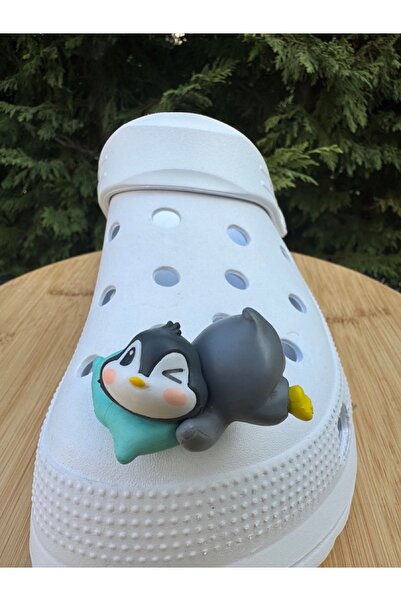 YuccaCo Accessorize Your Life Penguen 3D Terlik Süsü/Penguenli Terlik Charm Ü...