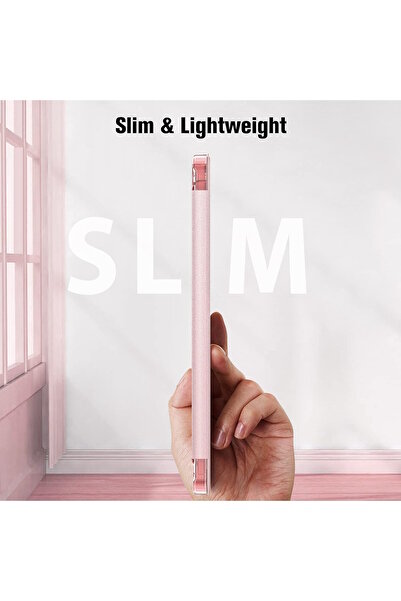 m.tk moveteck Apple iPad Air 11 2025 Uyumlu Kılıf Akıllı Smart Uyku Modlu Pen Kalem Bölmeli Katlanabilir Standlı