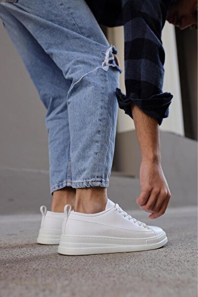 Knack 010 Model White Sneakers Shoes