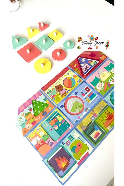 BİLMİŞ ÇOCUK Headu Progressive Babies Montessori Puzzle- Gelişen Bebekler Ahşap Parçalı ( 1 - 3 Yaş )