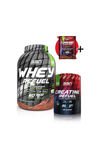SSN Sports Style Nutrition Refuel Combo 1 (Whey Refuel Chocolate + Creatine)