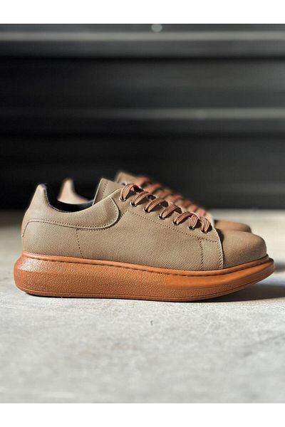 Knack Serrated High Sole Casual Shoes - 041 Tan