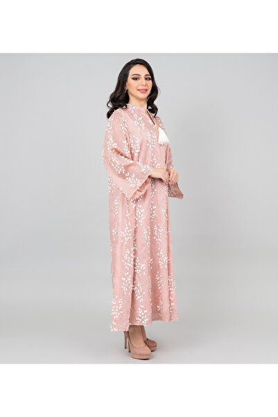 IKKXA Petal Grace Embroidered Jalabiya