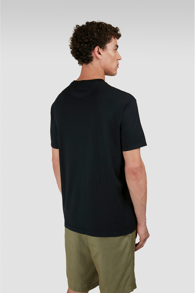 PAUL&SHARK Ανδρικό γιακά κόκκινο 100% βαμβακερό μαύρο μπλουζάκι 25411006-011