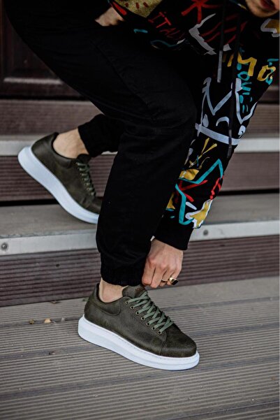 Knack High Sole Khaki Shoes for Daily Use - 044 Model