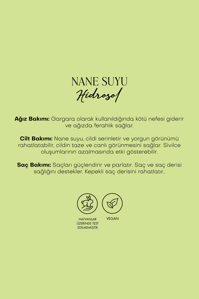 Polente Natural Nane Suyu - %100 Saf Hidrosol (100 ml)