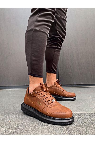Knack Παπούτσια Casual με ψηλή σόλα 040 Tan (ΜΑΥΡΗ ΣΟΛΑ)