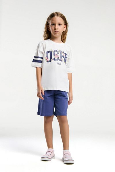 U.S. Polo Assn. Copii 100% bumbac / 100% bumbac Costum bermude pentru fete