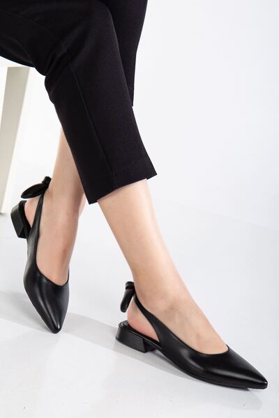 Ayakkabı Frekansı Melid pentru femei - Balerini ascuțiți cu fundă cu spate de...