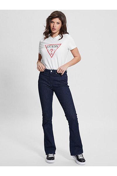 Guess Λογότυπο Γυναικεία Κανονική Τ-shirt