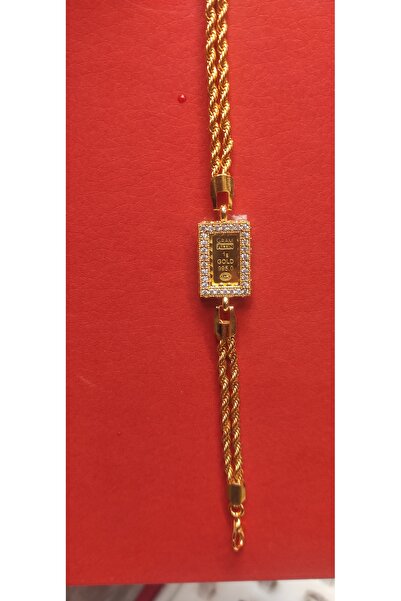 dostart 24 Ayar Gram(1) Altınlı, altın kaplamalı bileklik