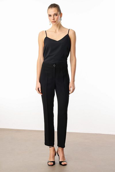Moda İlgi Pantaloni Modailgi cu talie înaltă - 7913 Negri