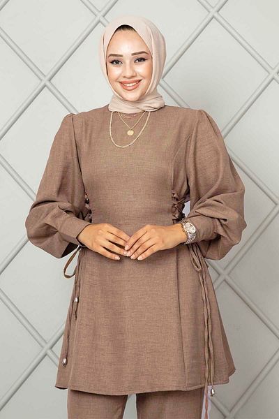 EBRUTESETTÜR Tunic Set with Side Ties