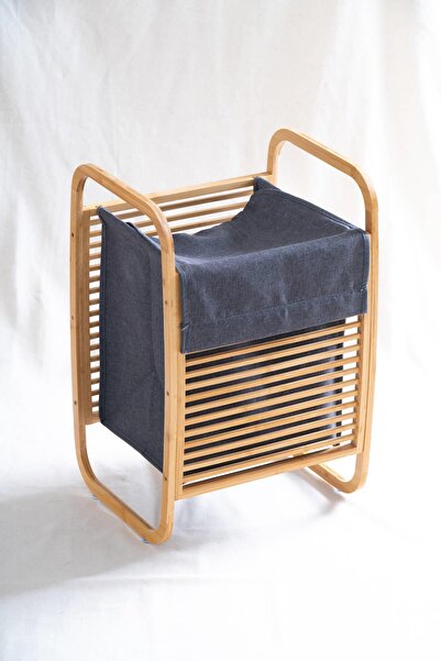 ACAR Bambu Çamaşır Sepeti - 60 cm