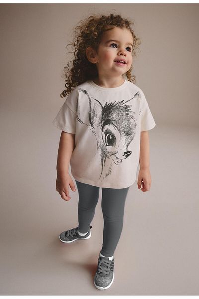 Daisy Dolly Girl's Cotton Back Lettering Detailed Suit