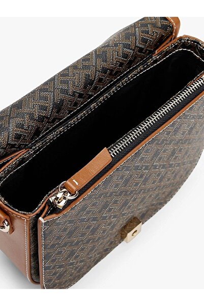 Tommy Hilfiger TH MONOPLAY LEATHER SADDLE BAG Kadın Çapraz Çanta AW0AW17414BDS