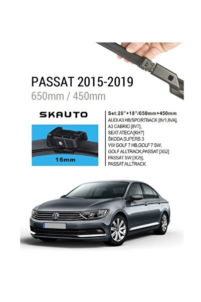 SKAUTO Volkswagen Passat B8 Ön Cam Muz Silecek Takımı (2015-2022)