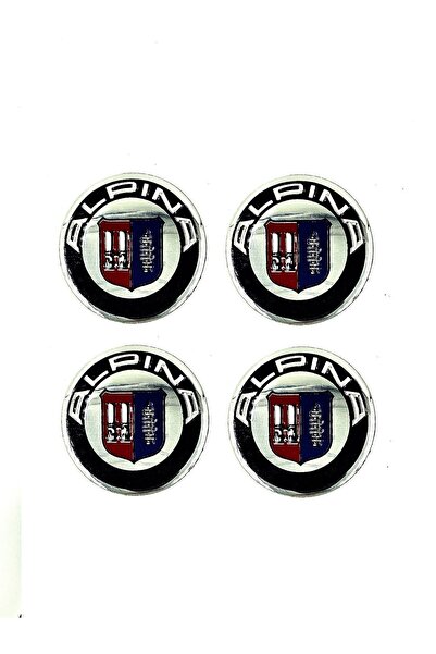 BsElektronik Bmw Alpına Jant Göbeği Göbek Arması Sticker 4'lü Set 55 Mm (5,5 ...