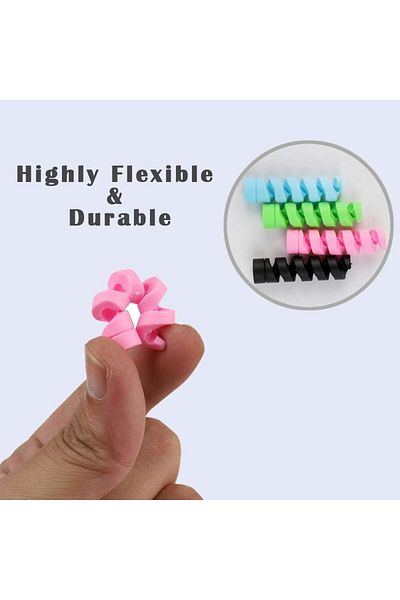 erorex 12Pack Charging Cable Protector Spiral Tube Wire Management Organizer Protective Cord Sleeve Line