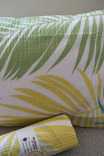 Home Fitted Sheet Set 100X200 Single - Ranforce Cotton - with Pillow Case - Green