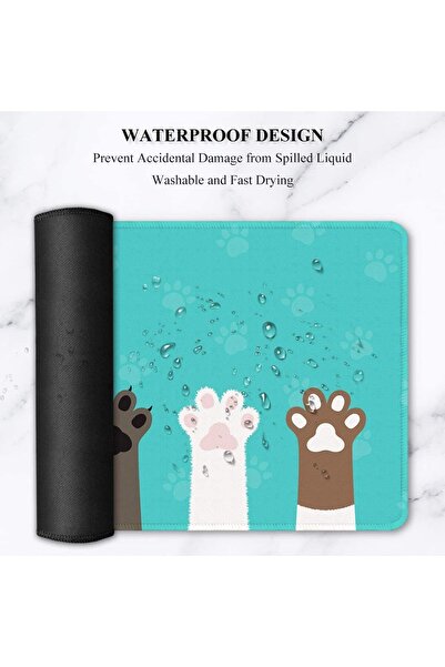 erorex وسادة ماوس كبيرة للمكتب بالكامل مقاس Xxl وسادة ماوس ألعاب ممتدة مقاس 35 بوصة