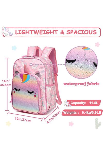 erorex School Bag For Girls Boys Lightweight Water Resistant Kids Toddler Backpacks Daypack Bookbag For