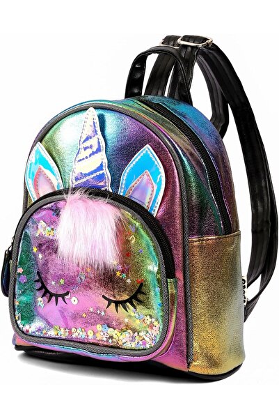 erorex Sequin School Medium Backpack Unicorn Multicolor