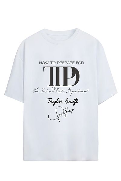 MAGORS Tricou unisex Taylor Swift The Tortured Poets (TTP) Copertă album (design pe spate și piept)