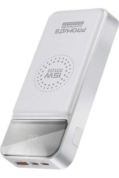 erorex بنك طاقة محمول 20000 مللي أمبير/ساعة 15 واط شاحن لاسلكي Qi مع منفذ توصيل طاقة USB C 20 واط ومنفذ USB C 18 واط