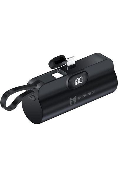 erorex بنك الطاقة 5000 مللي أمبير/ساعة 20 وات شاحن محمول صغير مدمج قابل للطي 1 × موصل USB C و 1 لـ