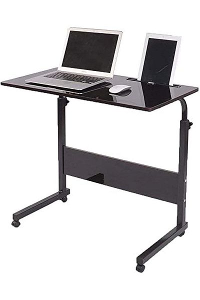 erorex 80 X 40 Cm Mobile Lap Table With Card Slot Computer Desk Stand Desk Height Adjustable Table Side